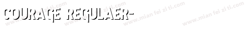 courage regulaer字体转换